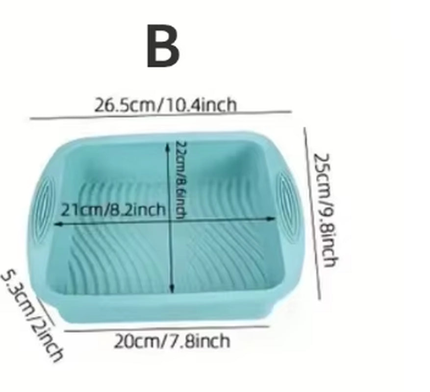 Silicone Baking Tool Set High-Temperature Resistant Oven Baking Plate Cake Toast Kitchen Baking Mold Baking Cooking Accessories