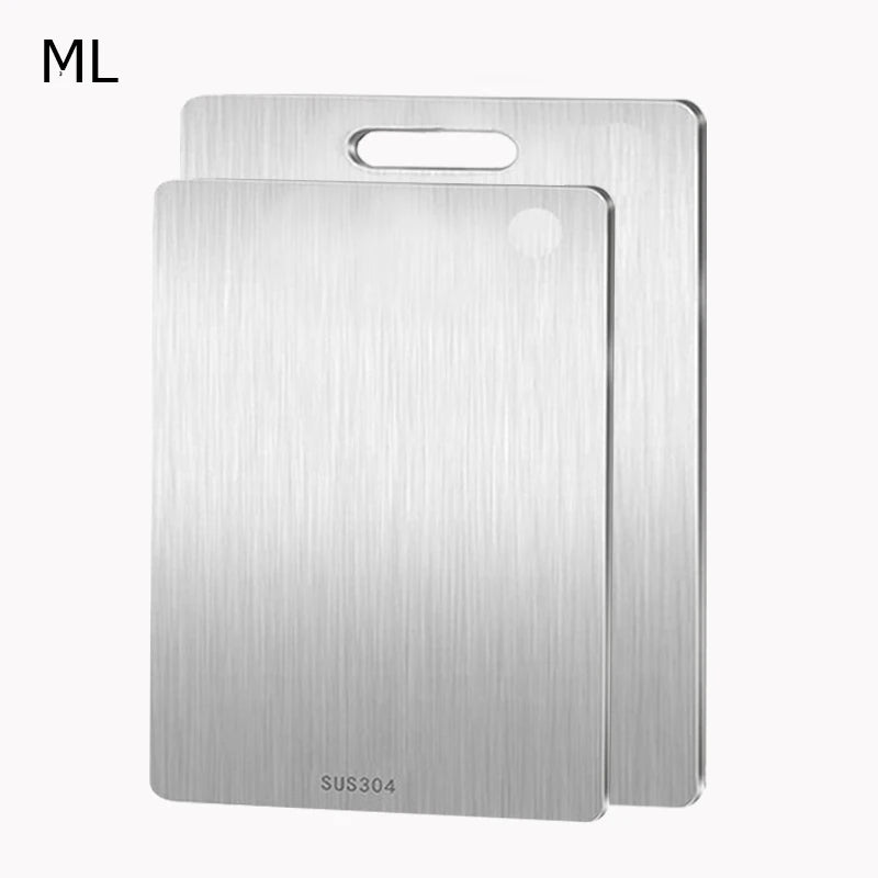 1~3PCS Cutting Boards for Kitchen 304Stainless Steel Thickened Board Double Sided Food Grade Portable Fruit Meat Chopping