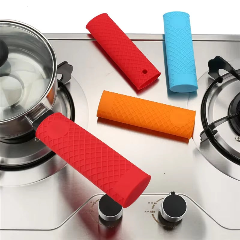 Saucepan Holder Sleeve Slip Cover Grip Cookware Parts Cookware Parts Unique Kitchen Tools Silicone Pot Pan Handle