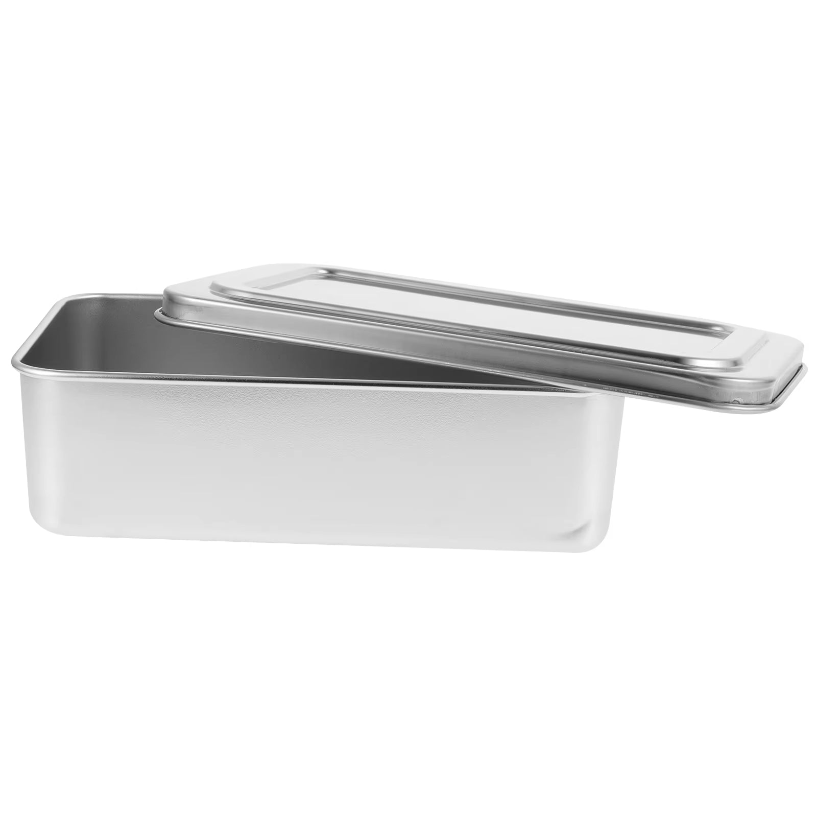 22X14X6 Inch Stainless Steel Rectangular Baking Tray with Lid Cake Pan for Metal Baking Pan Bread Cakes Desserts Pies Kitchen