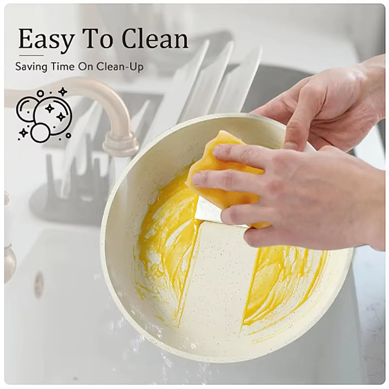 Hot Selling Home Kitchen 5Pcs Detachable Handle Non Stick Die Cast Pot Cookware Set for Cooking