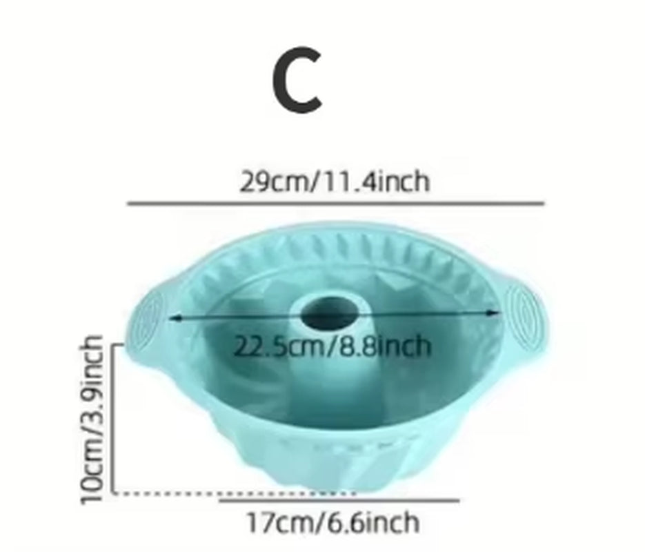 Silicone Baking Tool Set High-Temperature Resistant Oven Baking Plate Cake Toast Kitchen Baking Mold Baking Cooking Accessories