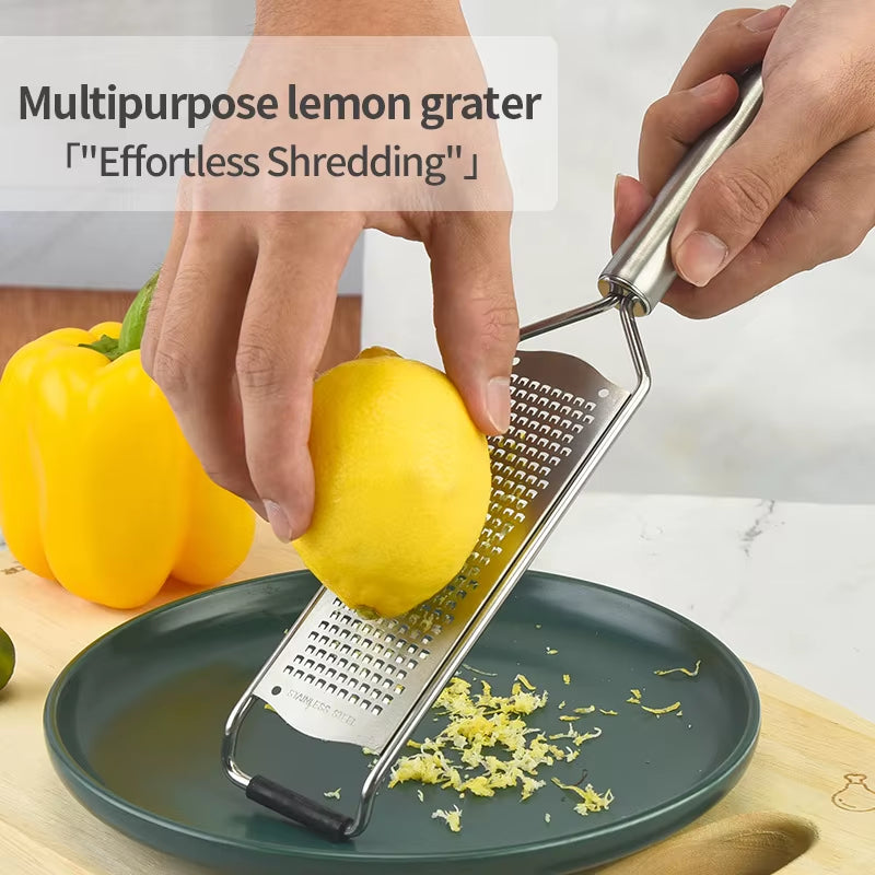 304 Stainless Steel Tube Handle Cheese Grater Lemon Grater Shredder Kitchen Cheese Grater Kitchen Gadgets