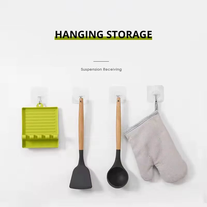 [Hot Sales] 1Pcspatula Rack Pot Lid Rack Shelves Counter Top Shovel Spoon Shelf Soup Spoon Pad Put Soup Spoon Chopsticks Holder