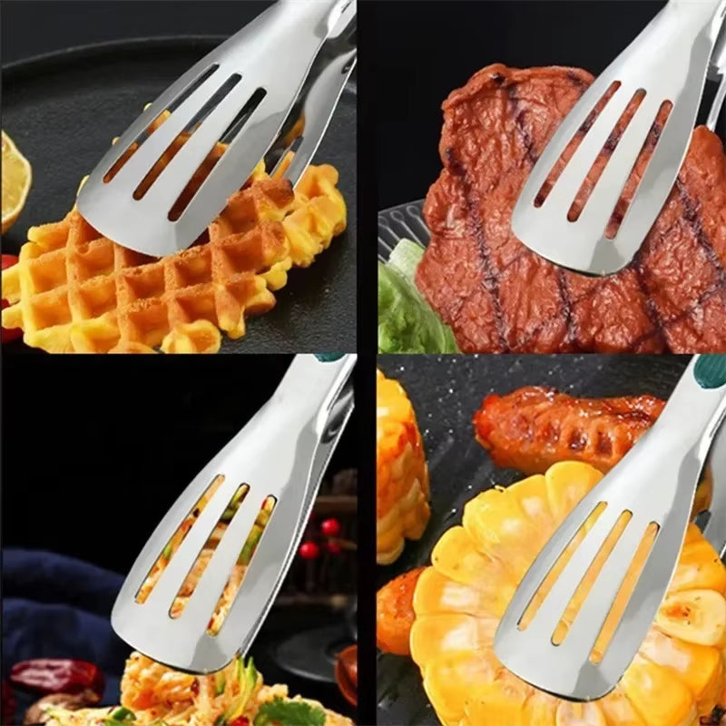 Household Barbecue Kitchen Utensils Use Cookware Bbq Grill Tongs Tools Stainless Lighter Steel Food Catcher Commercial Bread Bar