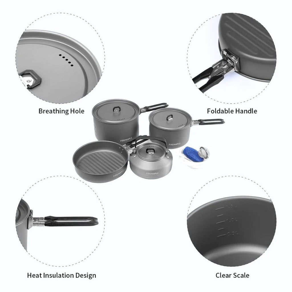 Feast 4 Aluminum Family Camping Cookware