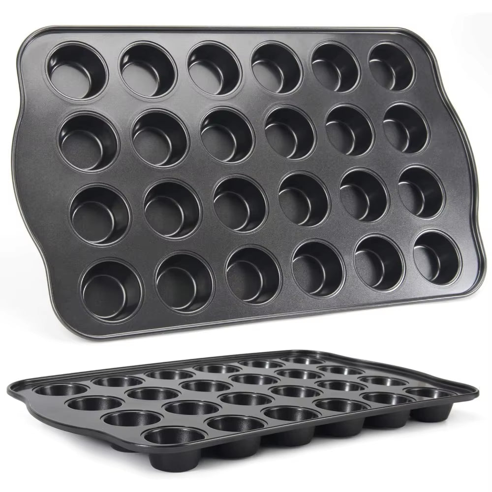 6/12 Cup Square Cupcake Baking Pan Easy to Clean Cupcake Mold Muffin Baking Pan Carbon Steel Baking Pan Non-Stick Baking Pan