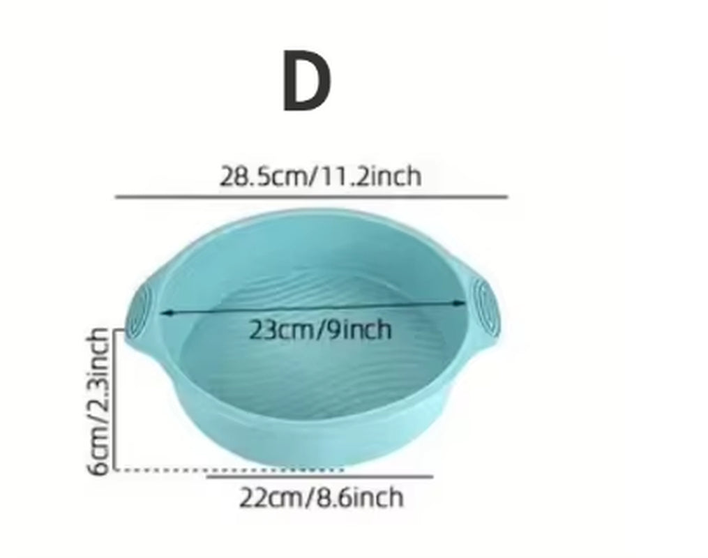 Silicone Baking Tool Set High-Temperature Resistant Oven Baking Plate Cake Toast Kitchen Baking Mold Baking Cooking Accessories