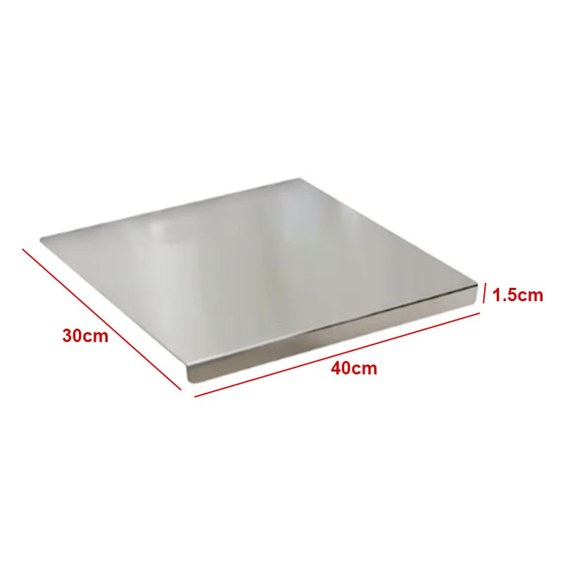 Large Size Household Stainless Steel Chopping Board Double Panel Multifunctional Pastry Baking Board Chopping Board Kitchenware