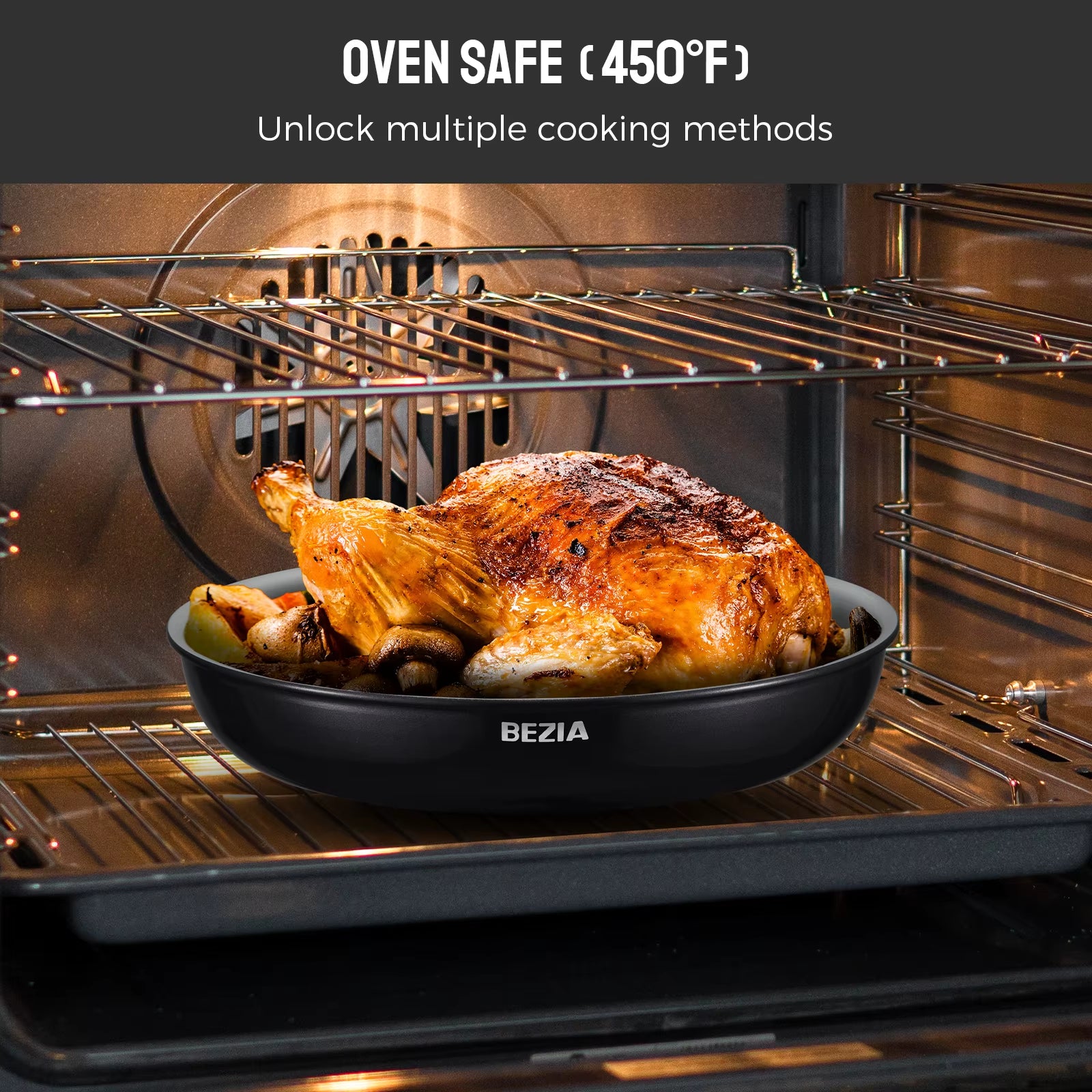 Induction Cookware with Healthy Ceramic Coating, Camping Pots and Pans Set Nonstick 10Pcs with Detachable Handles