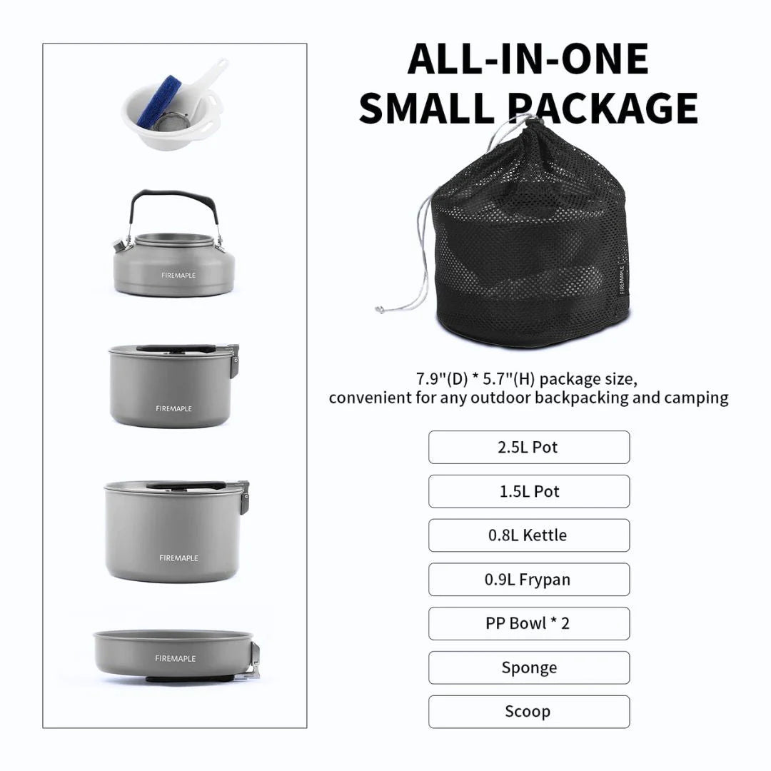 Feast 4 Aluminum Family Camping Cookware