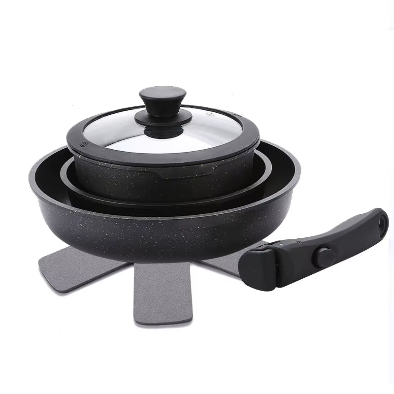 Hot Selling Home Kitchen Non Stick Pot Set Cookware Set Cooking 5Pcs Non Stick Cookware Set