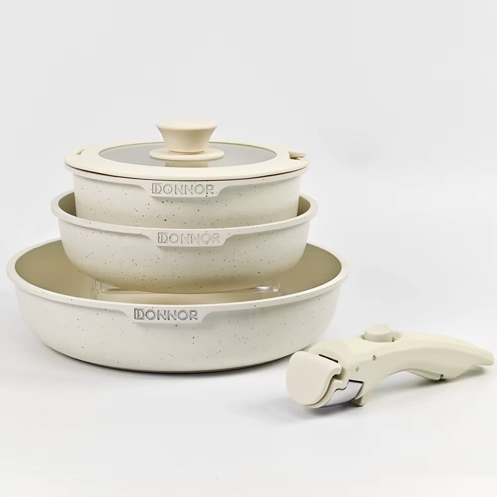 Hot Selling Home Kitchen Non Stick Pot Set Cookware Set Cooking 5Pcs Non Stick Cookware Set