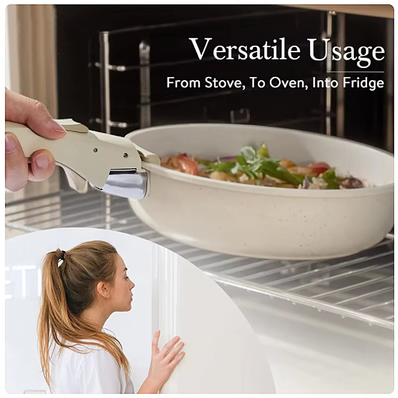 Hot Selling Home Kitchen 5Pcs Detachable Handle Non Stick Die Cast Pot Cookware Set for Cooking