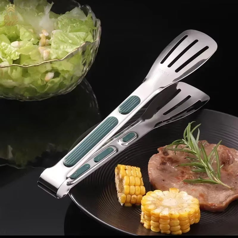 Household Barbecue Kitchen Utensils Use Cookware Bbq Grill Tongs Tools Stainless Lighter Steel Food Catcher Commercial Bread Bar