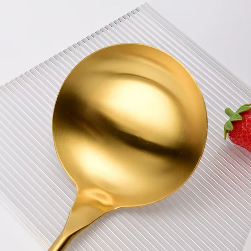 Stainless Steel Kitchen Utensils Sabli Wooden Handle Spatula Black Spatula Soup Spoon Leaking Spatula Golden Kitchen Utensils