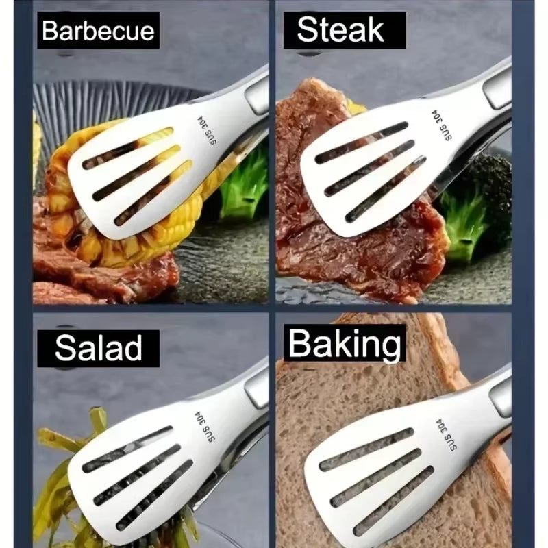 Household Barbecue Kitchen Utensils Use Cookware Bbq Grill Tongs Tools Stainless Lighter Steel Food Catcher Commercial Bread Bar