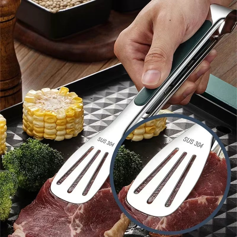 Household Barbecue Kitchen Utensils Use Cookware Bbq Grill Tongs Tools Stainless Lighter Steel Food Catcher Commercial Bread Bar