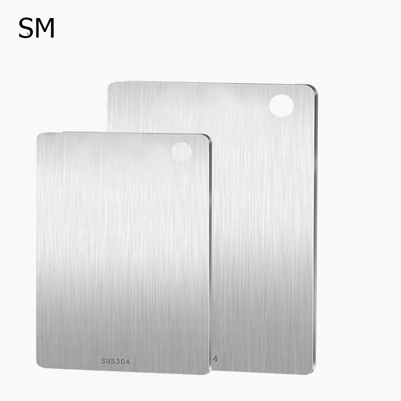 1~3PCS Cutting Boards for Kitchen 304Stainless Steel Thickened Board Double Sided Food Grade Portable Fruit Meat Chopping