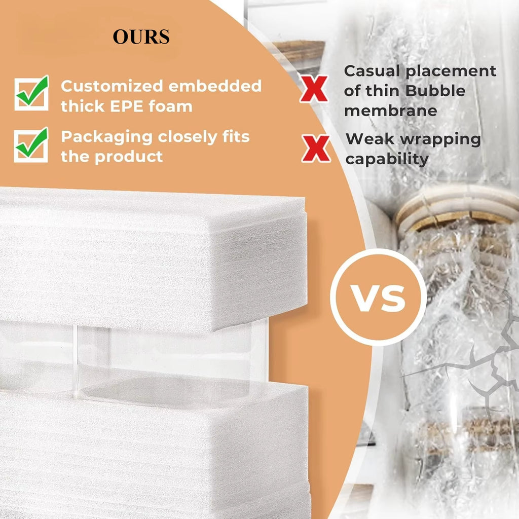 Food Storage Containers with Airtight Lids Set of 6, Clear Glass Canister Food Jar with Sealing Lid Kitchen Pantry Storage